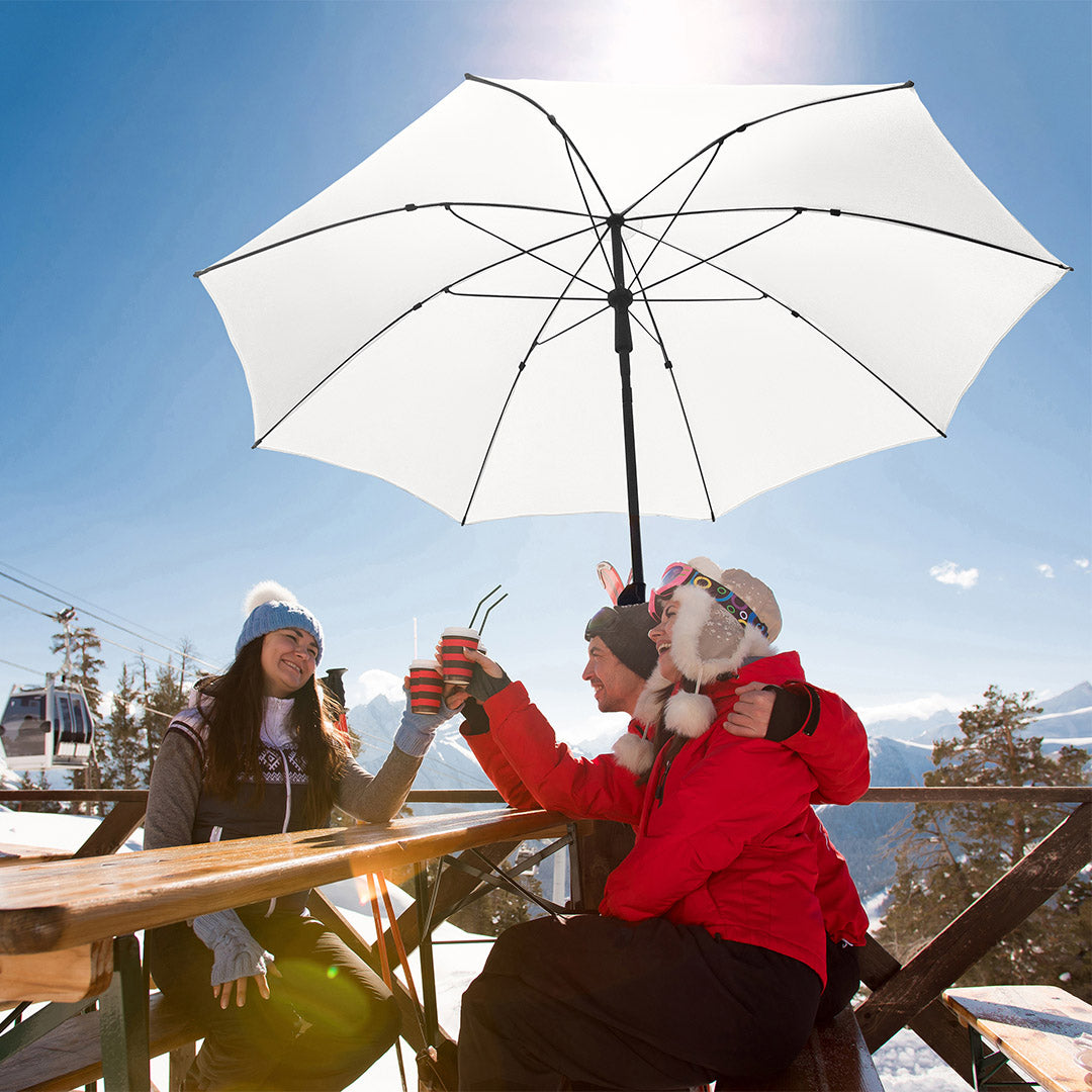 FARE Sonnenschirm M mit Knickvorrichtung – Weiß