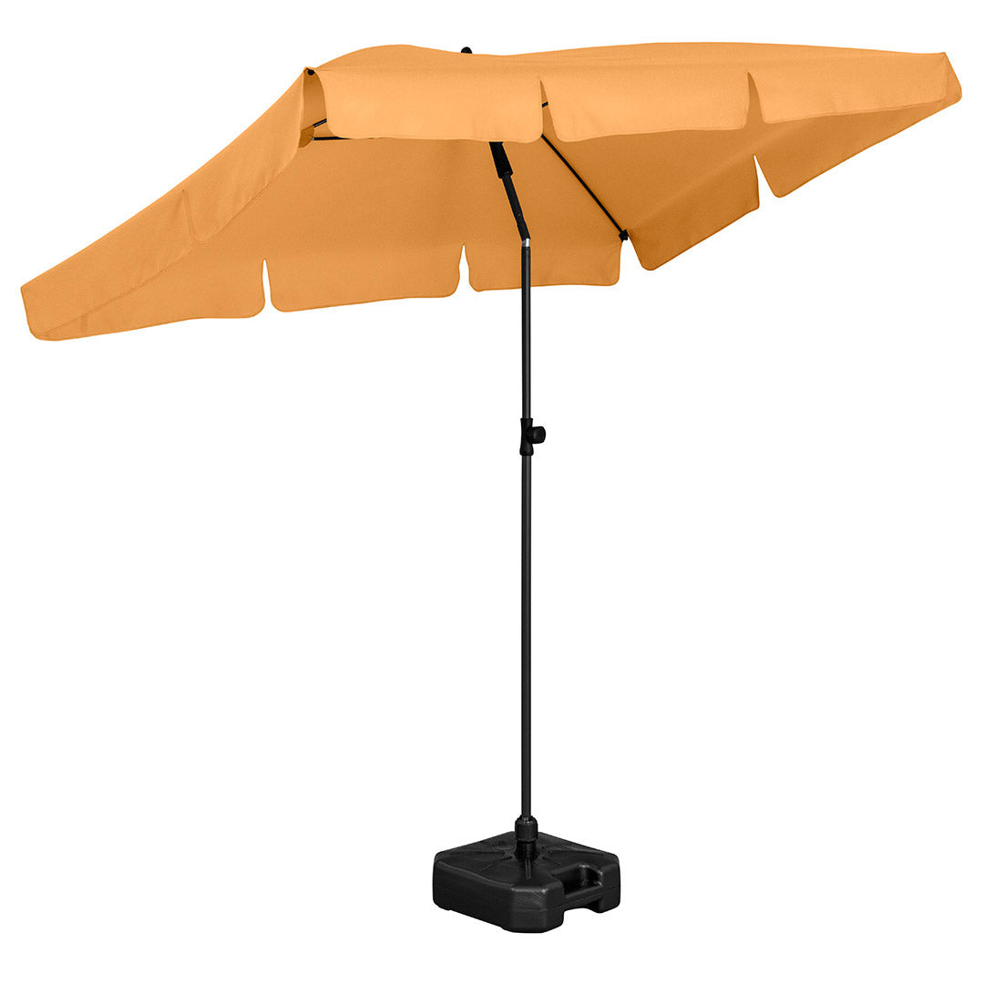 FARE Sonnenschirm R rechteckig mit Volant – Aprikose