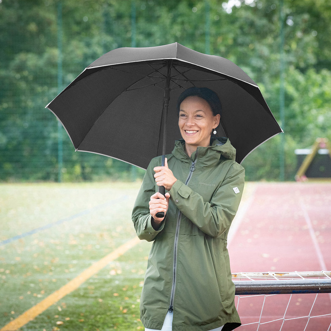 FARE Stockschirm AC mit Fiberglasstock – Schwarz