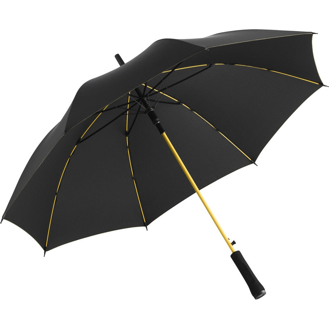 FARE Stockschirm Colorline mit Automatik – Schwarz / Gelb
