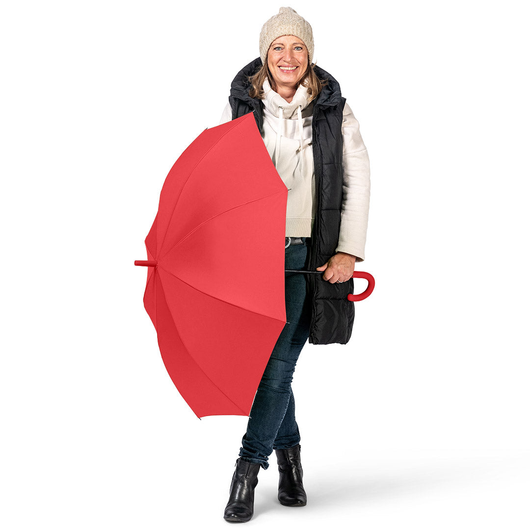 FARE Stockschirm Fashion AC Ton in Ton – Rot