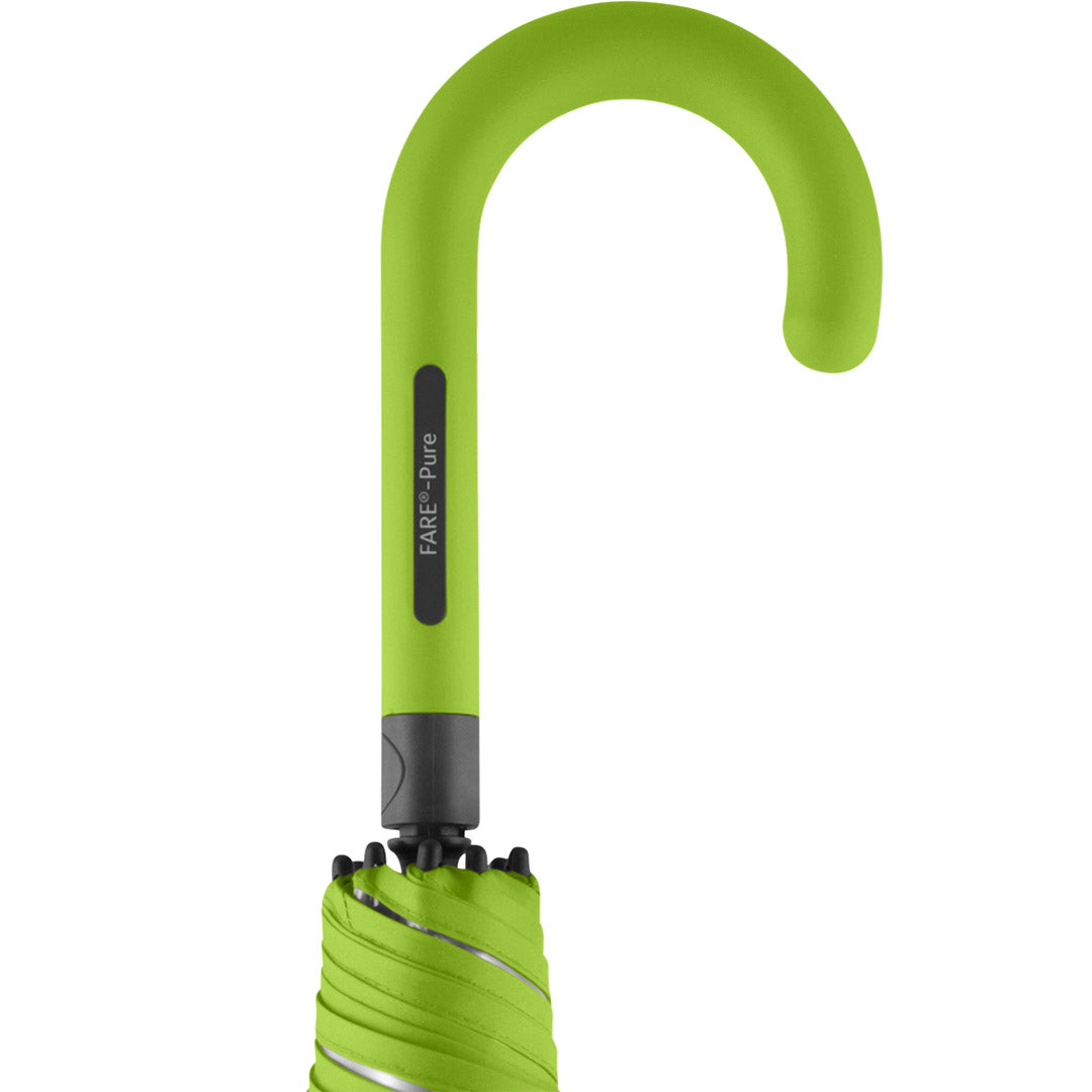 FARE Stockschirm Pure mit transparentem Bezug – Transparent / Limette