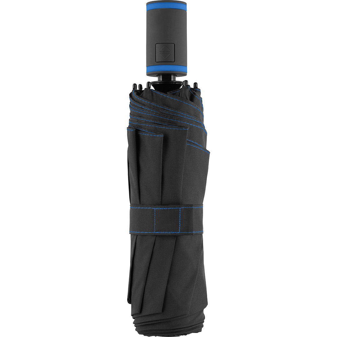 FARE Taschenschirm AOC Mini Style – Schwarz / Euroblau