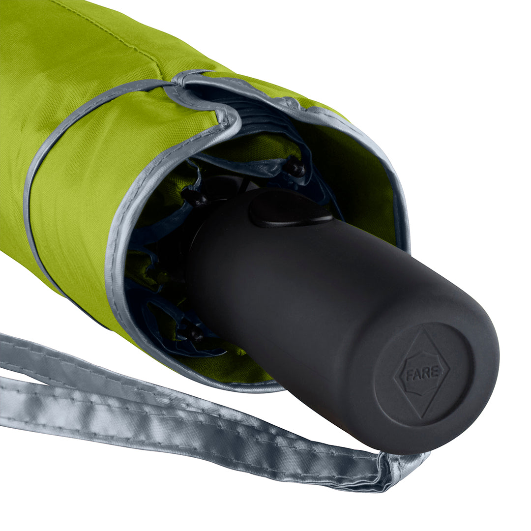 FARE Taschenschirm Doubleface zweifarbig – Limette/grau