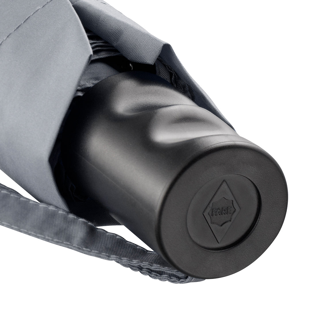 FARE Taschenschirm Handöffner mit Windproof PLUS – Grau wS