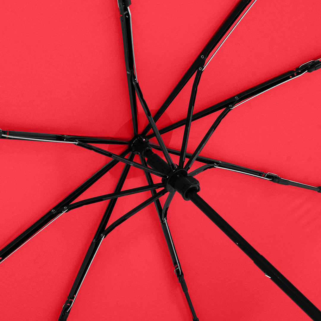 FARE Taschenschirm mit Echtholzgriff – Rot wS