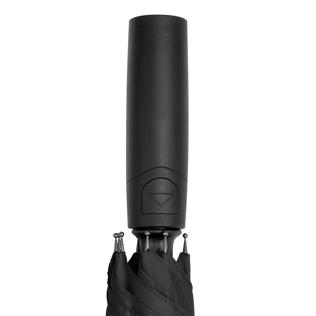 FARE Windproof PLUS Stockschirm mit Soft Feel Griff – Schwarz
