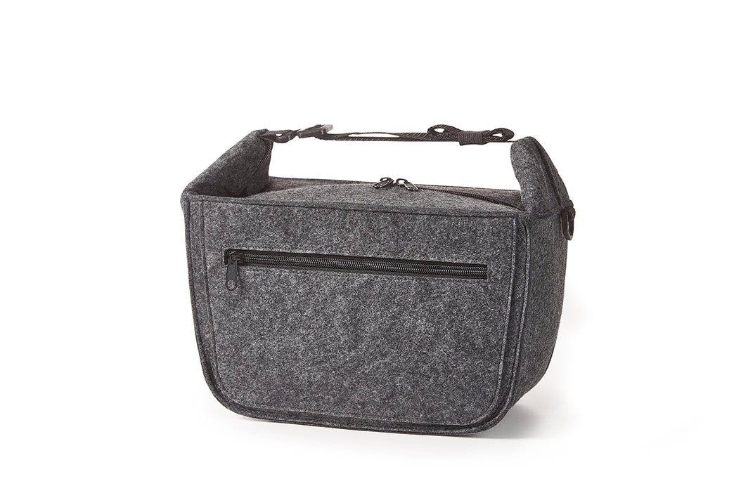 Filzkühltasche mit Lenkerschlaufen