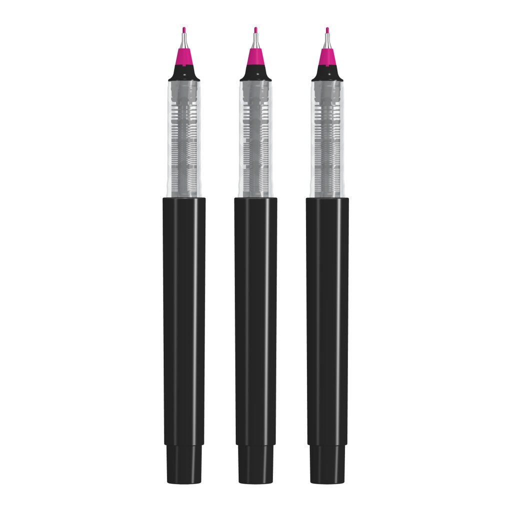 Fineliner gedeckt mit geriffelter Griffzone – Magenta