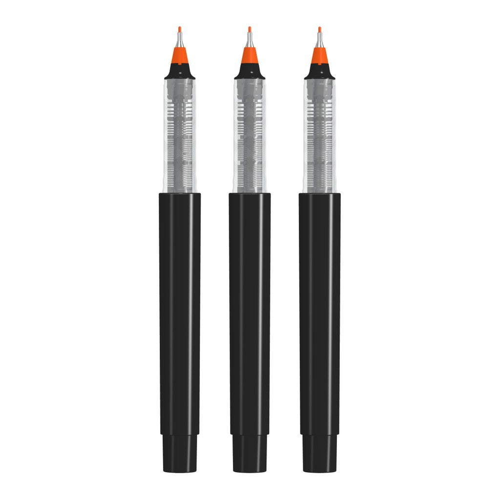 Fineliner gedeckt mit geriffelter Griffzone – Orange