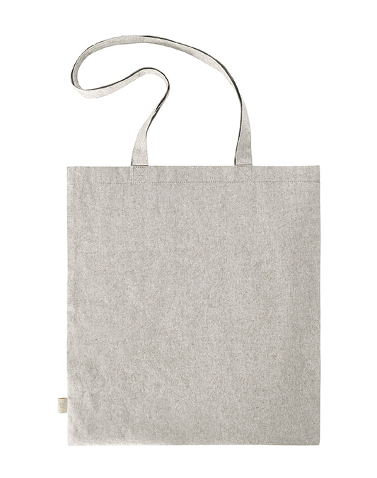 Flache Baumwolltasche 38 x 42 cm mit langen Henkeln