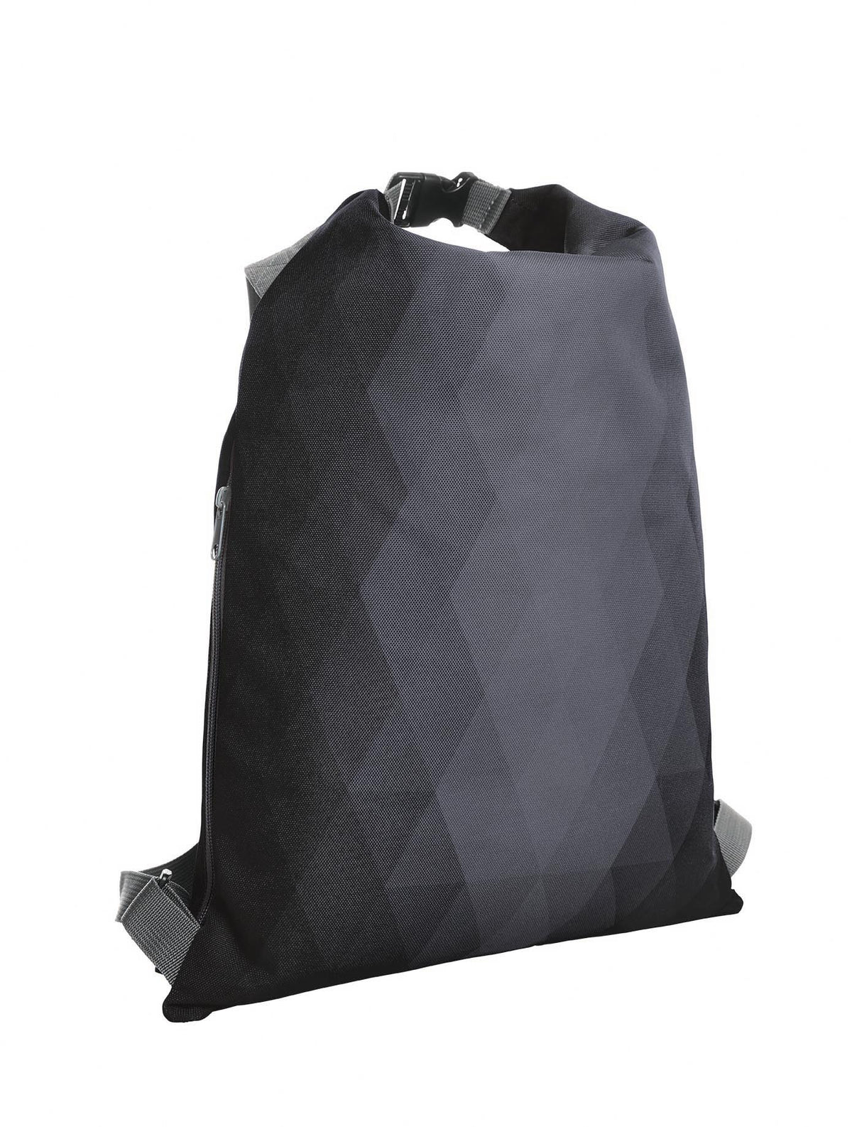 Flacher Rucksack mit Rautendekor