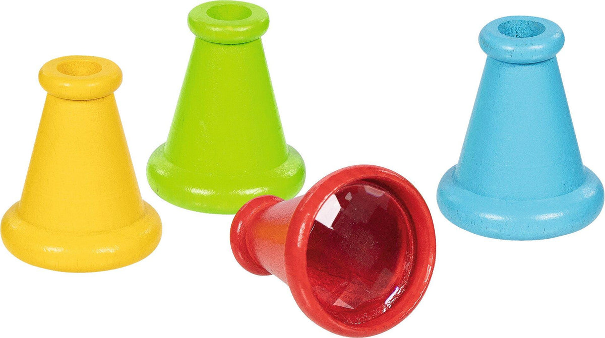 Fliegenauge 12er Set aus Buchenholz von goki – Ansicht