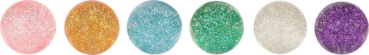 Flummy Glitzer in sechs Farben von goki
