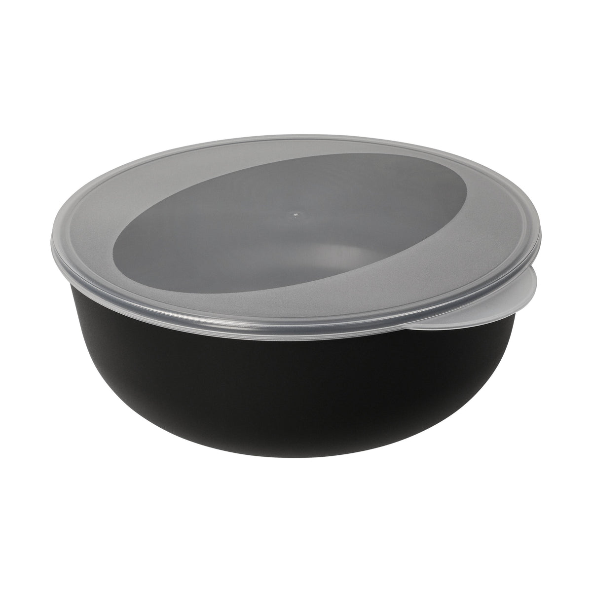 Food-Bowl „ToGo“, Classic, 2,2 l – Schwarz / Transparent