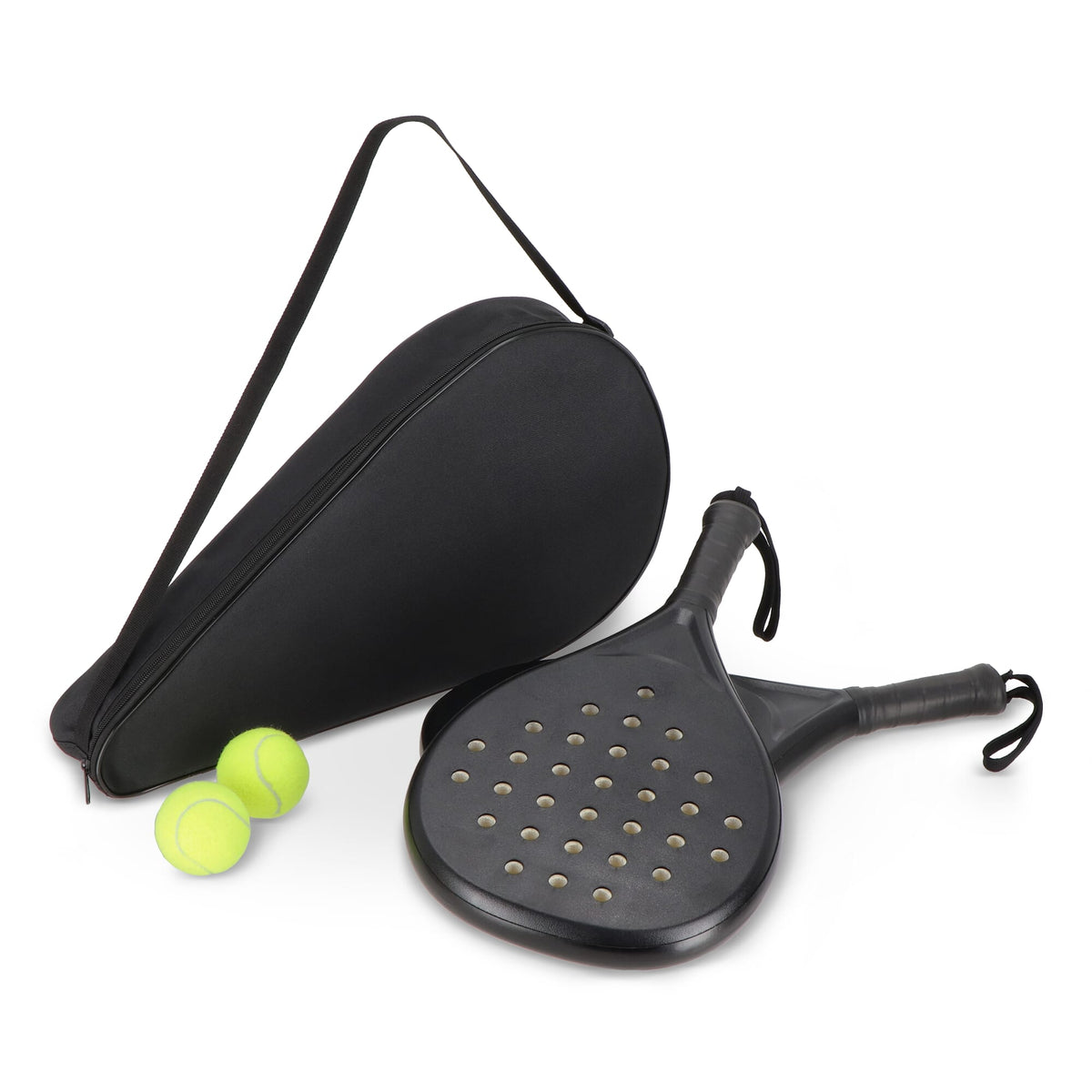 Freizeit-Padel-Set mit 2 Schlägern und 2 Bällen