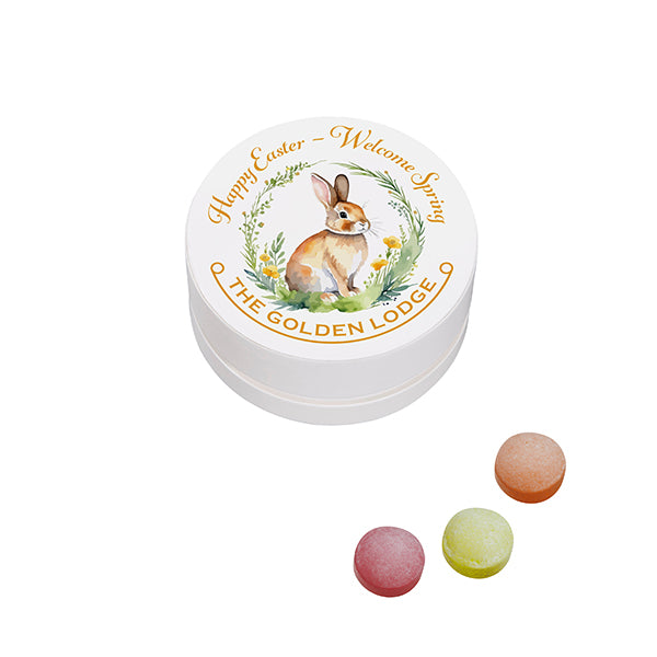 Fruchtbonbons in der XS Taschendose aus Papier, 13 g