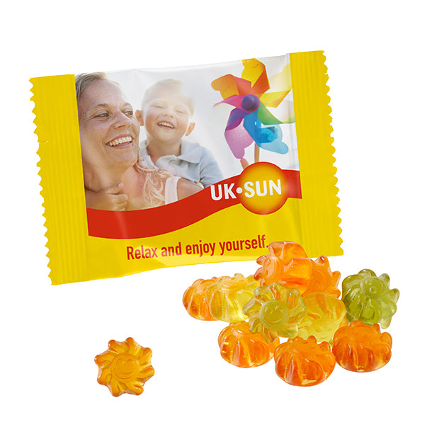 Fruchtgummi mit Aloe Vera im kleinen Werbetütchen, 10 g