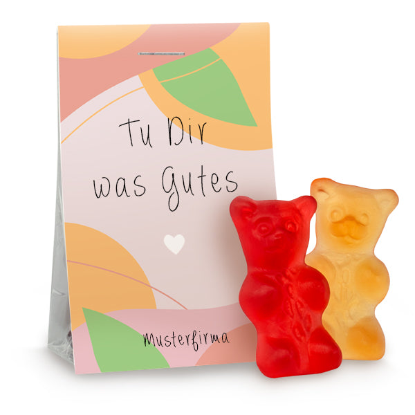 Fruchtgummi Bärli im Tütchen 15 g mit Logo – Beispielmotiv