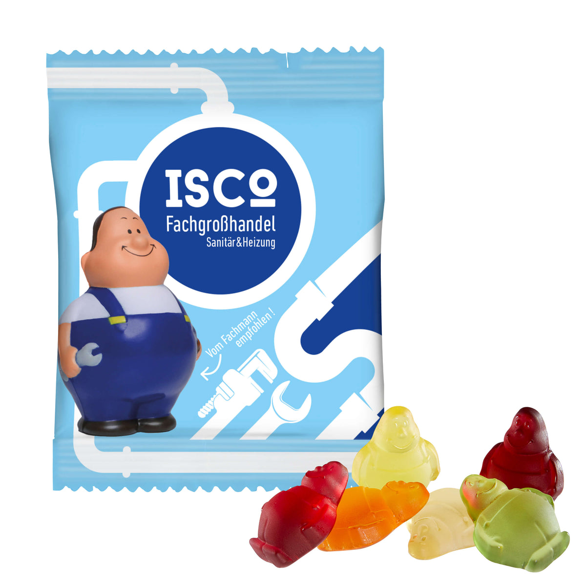 Fruchtgummi Herr Bert im Werbetütchen 100 x 75 mm, 20 g