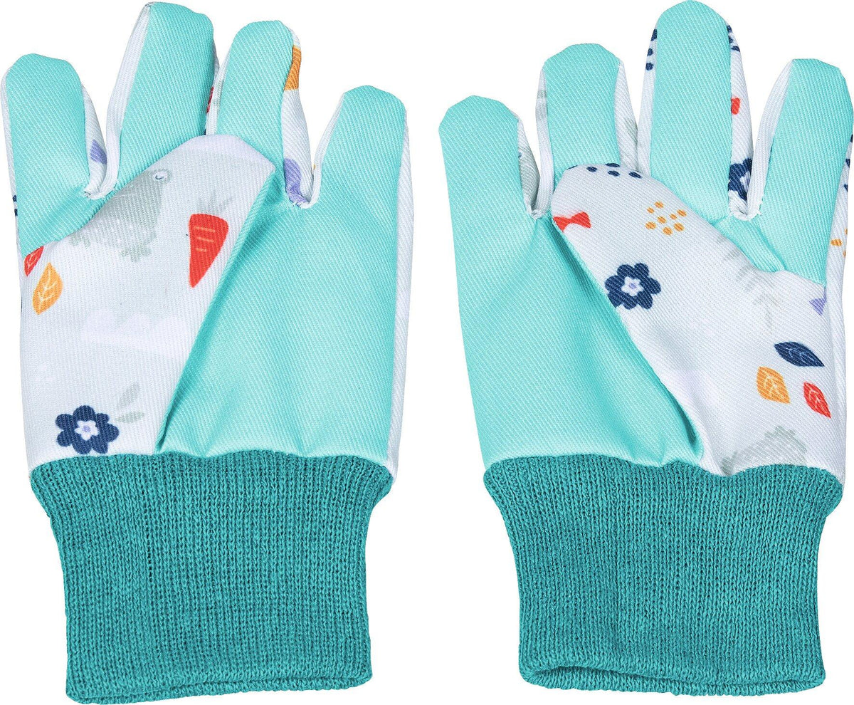 Gartenhandschuhe für Kinder aus Baumwolle im Sechserpack – Nahaufnahme