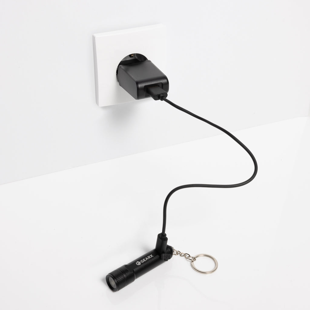 Gear X wiederaufladbare ultrahelle Key-Chain Taschenlampe