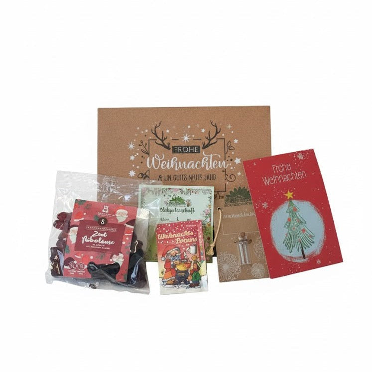 Geschenkbox S zu Weihnachten für Kunden mit Logo – Ansicht