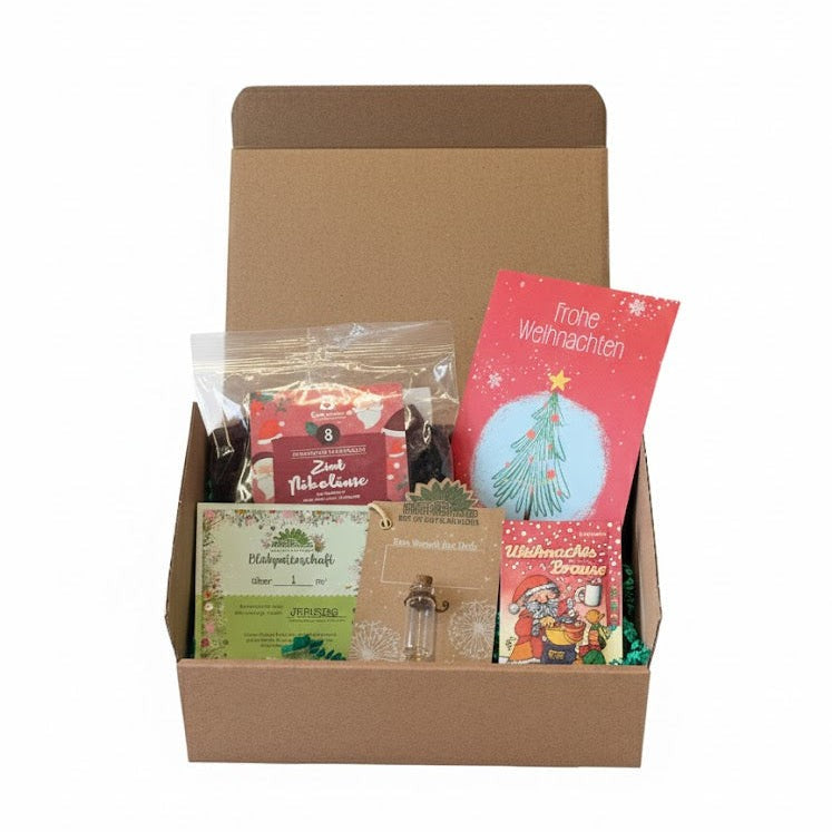 Geschenkbox S zu Weihnachten für Kunden mit Logo – Detail
