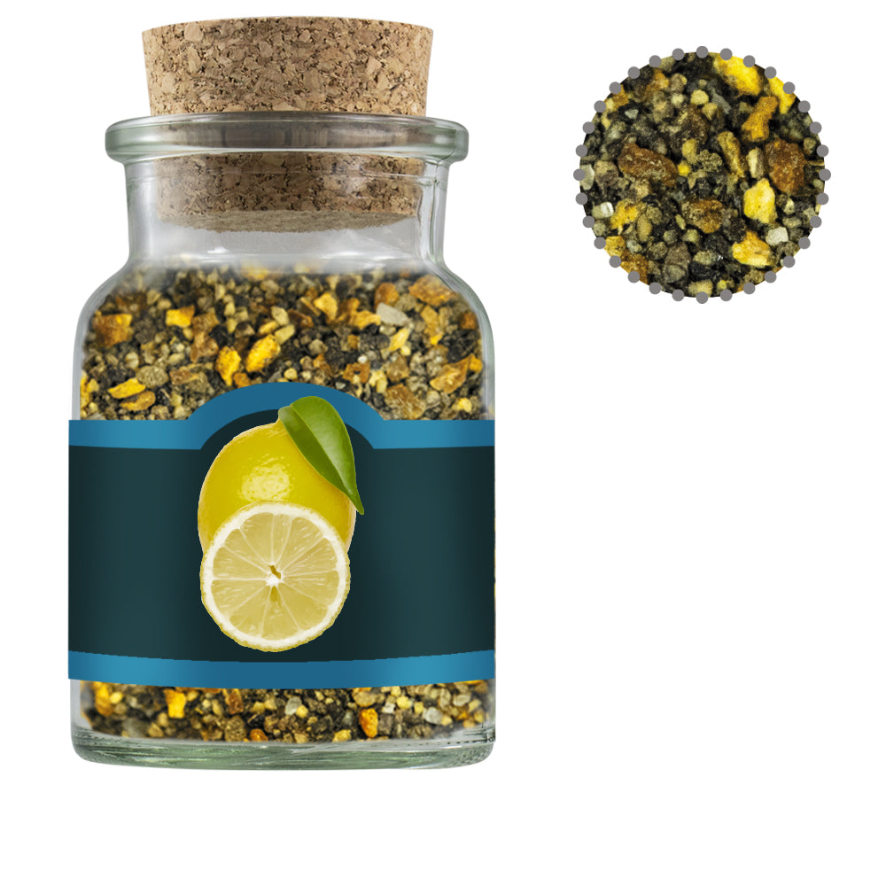 Gewürze und Salz im Korkenglas – Gewürzmischung Zitronen Pfeffer, ca. 75 g