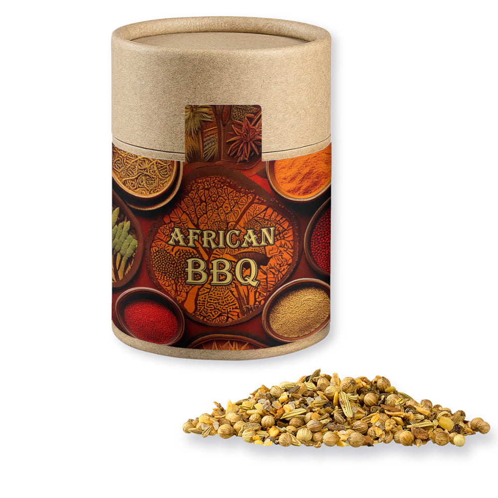 Gewürze und Salz in der Kraftpapierdose Midi – Gewürzmischung African BBQ, ca. 75 g