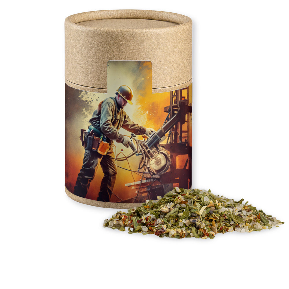 Gewürze und Salz in der Kraftpapierdose Midi – Gewürzmischung Rühreigewürz, ca. 75 g