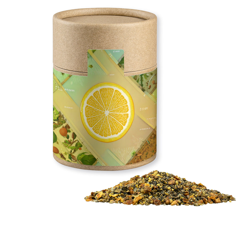 Gewürze und Salz in der Kraftpapierdose Midi – Gewürzmischung Zitronen Pfeffer, ca. 75 g