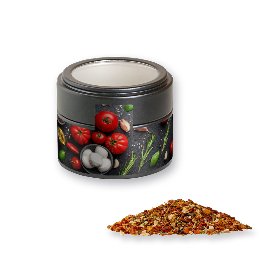 Gewürzmischungen in der schwarzen Metalldose Mini – Gewürzmischung Tomate Mozzarella, ca. 40 g