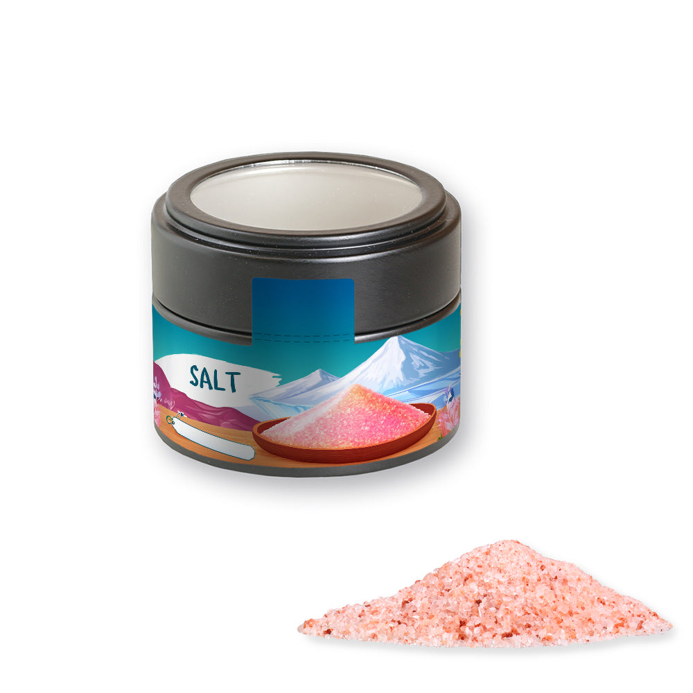 Gewürzmischungen in der schwarzen Metalldose Mini – Rosa Kristallsalz, ca. 110 g