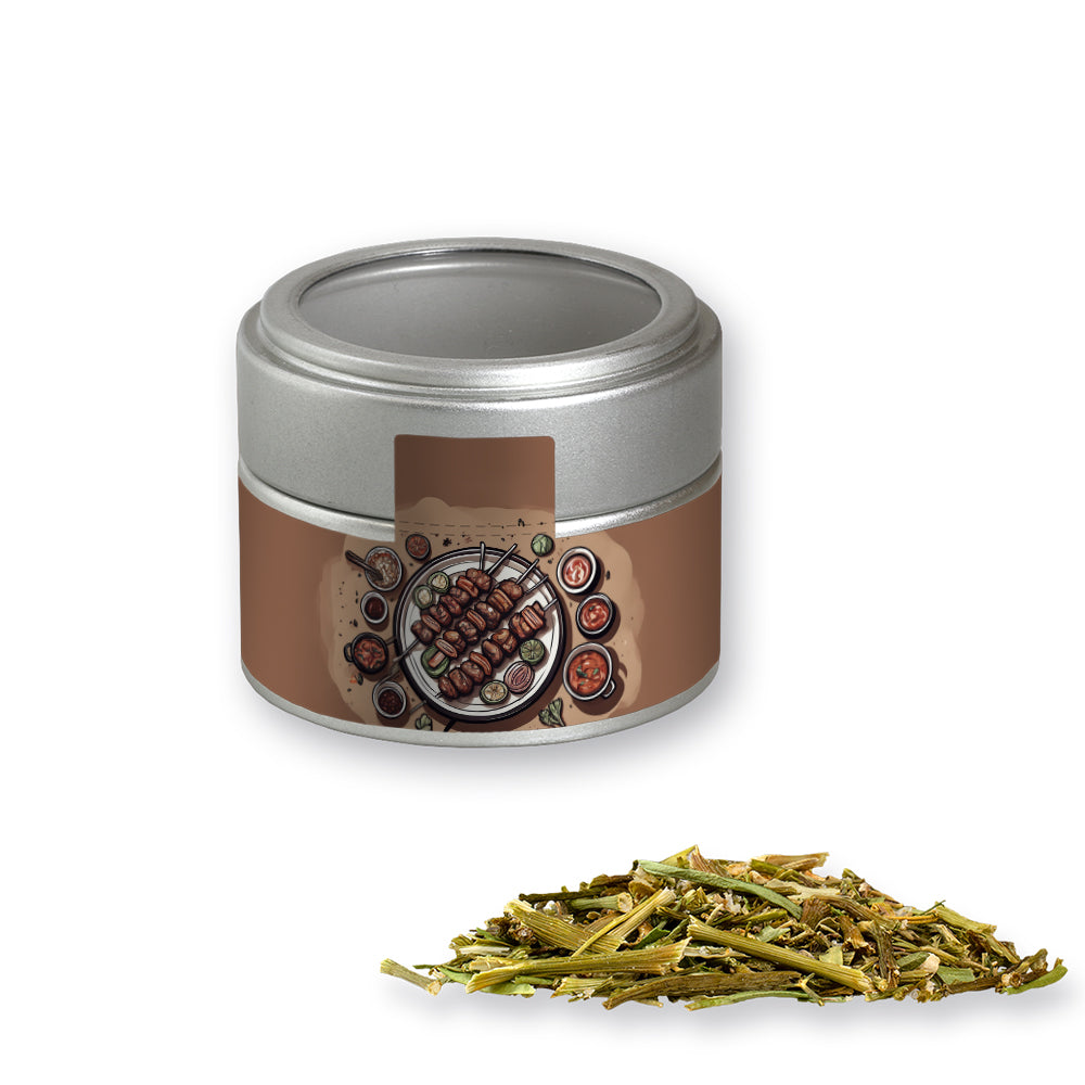 Gewürzmischungen in der silbernen Metalldose Mini – Gewürzmischung BBQ Kräuter Rub, ca. 40 g