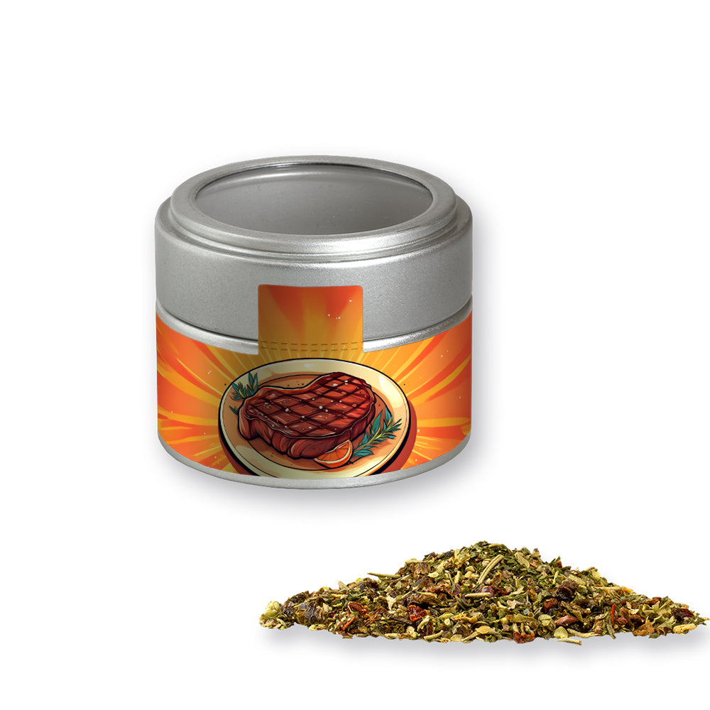Gewürzmischungen in der silbernen Metalldose Mini – Gewürzmischung Steakgewürz, ca. 60 g