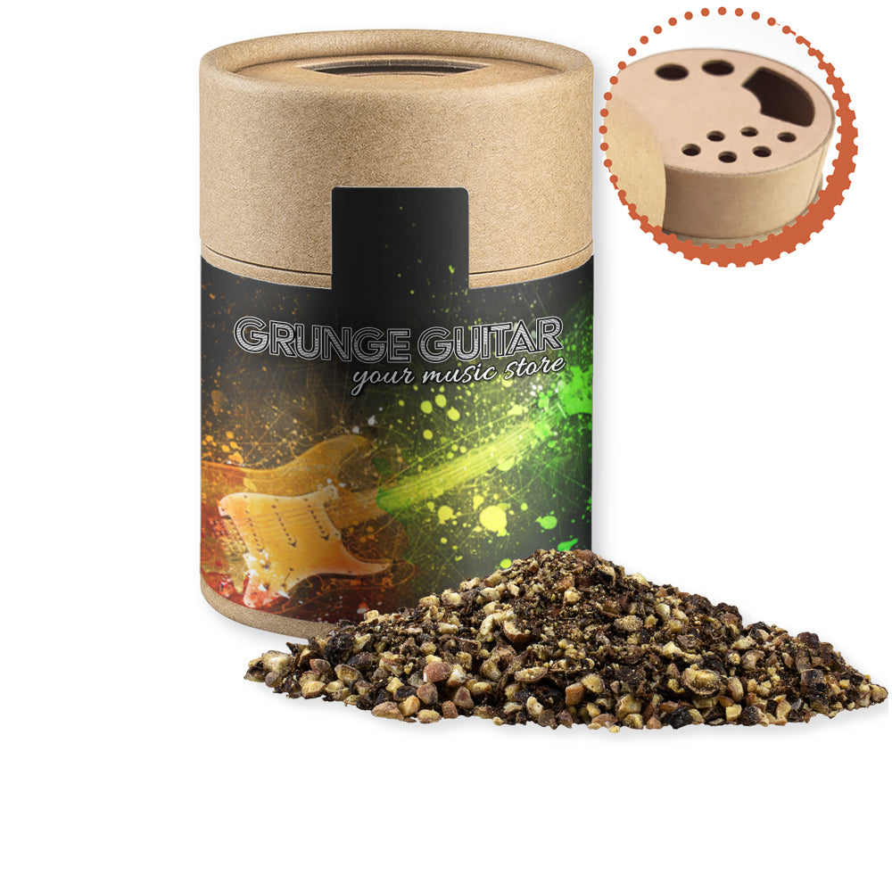 Gewürzstreuer Midi mit Logo Etikett – Pfeffer geschrotet, ca. 65 g