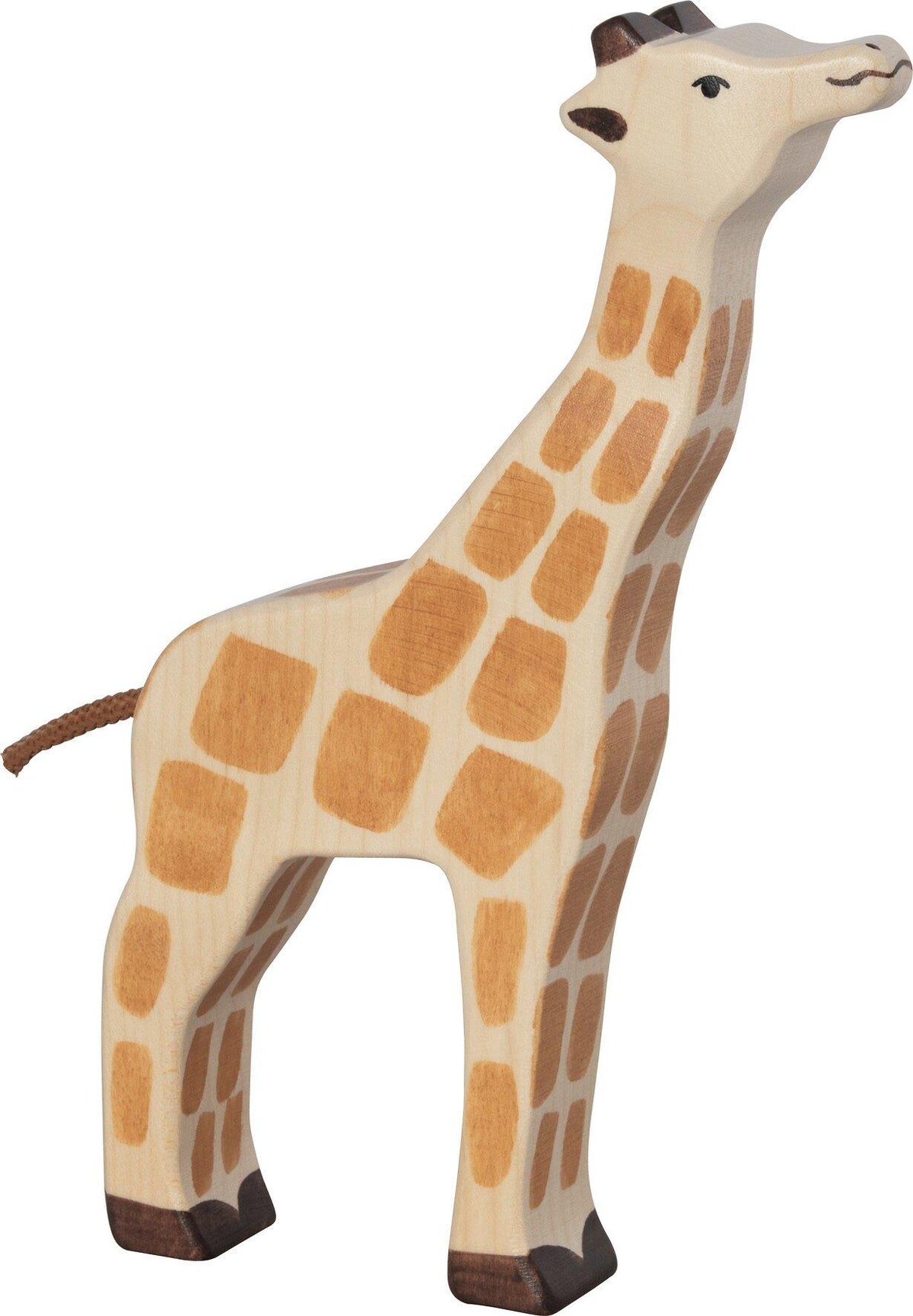 Giraffe aus Holz mit erhobenem Kopf von HOLZTIGER – Ansicht