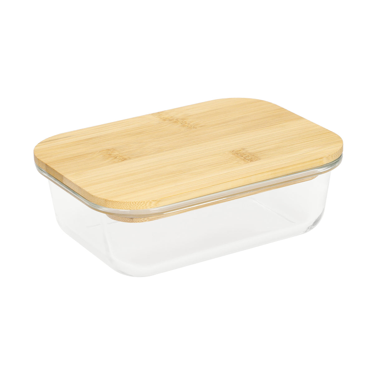 Glasbox „Balance“ 19,5x14,5x6 cm – Transparent / Braun