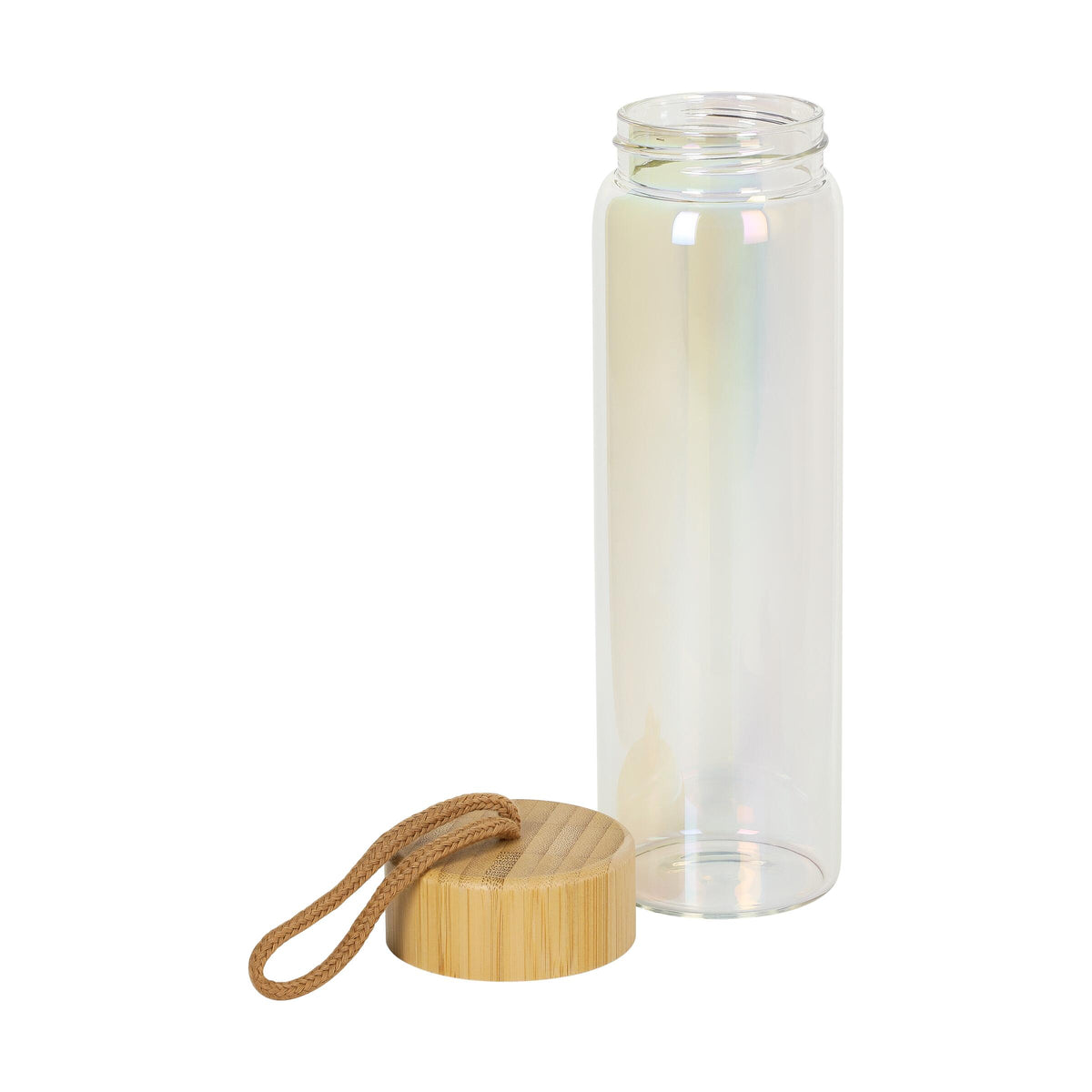 Glasflasche „Bamboo“, 0,65 l, colour