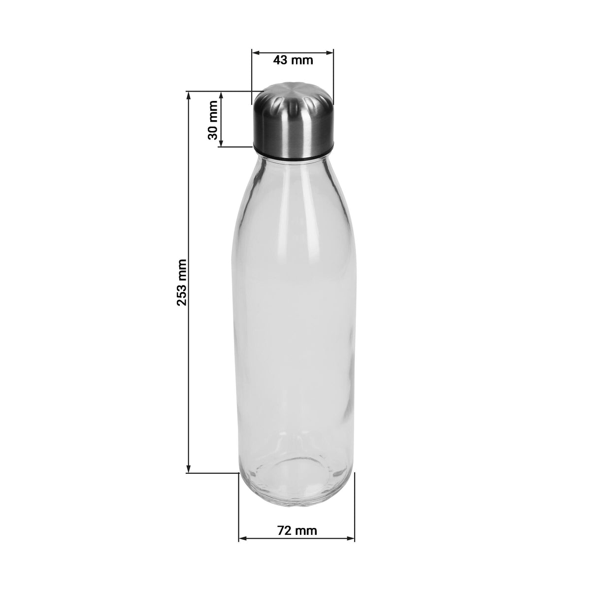 Glasflasche „Colare“, 0,60 l