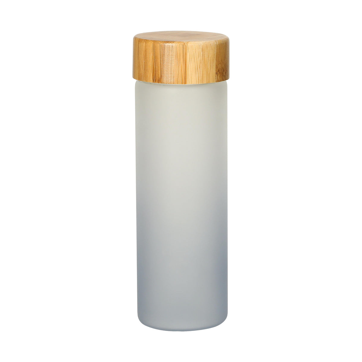 Glasflasche „Frosted“ 0,55 l – Grau