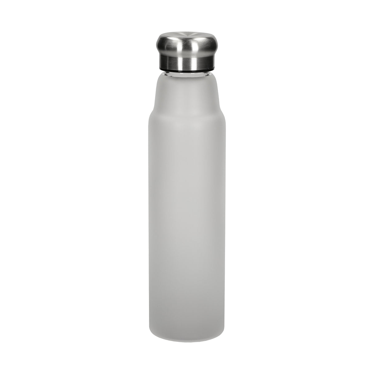 Glasflasche „Life“ 700 ml, Frosted – Grau