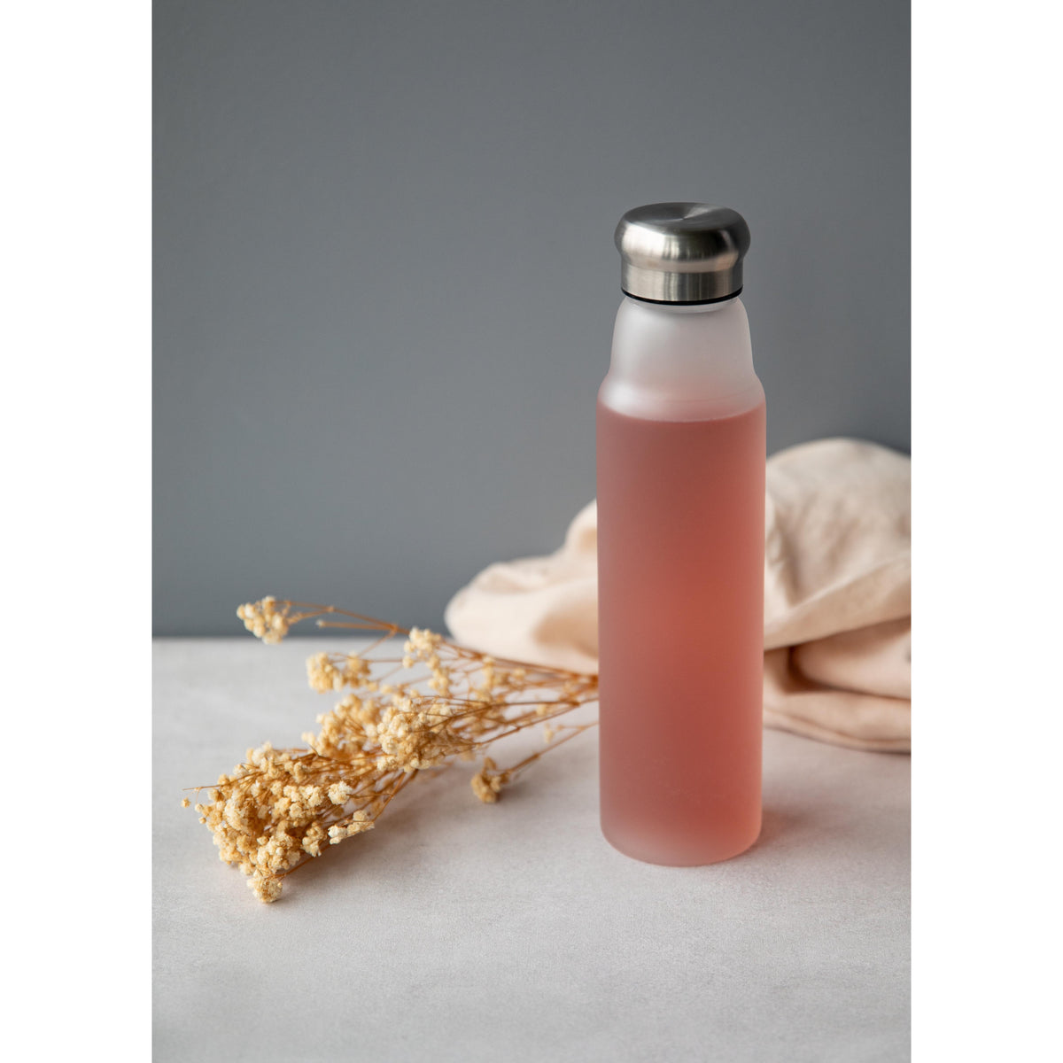 Glasflasche „Life“ 700 ml, Frosted