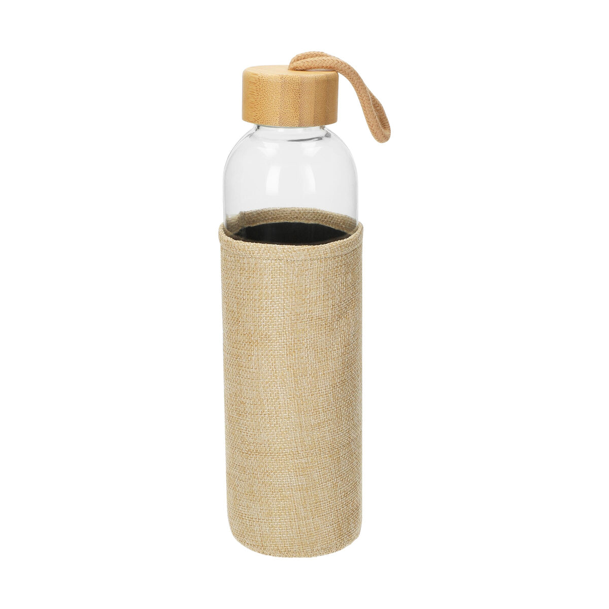 Glasflasche mit Hülle, 0,7l