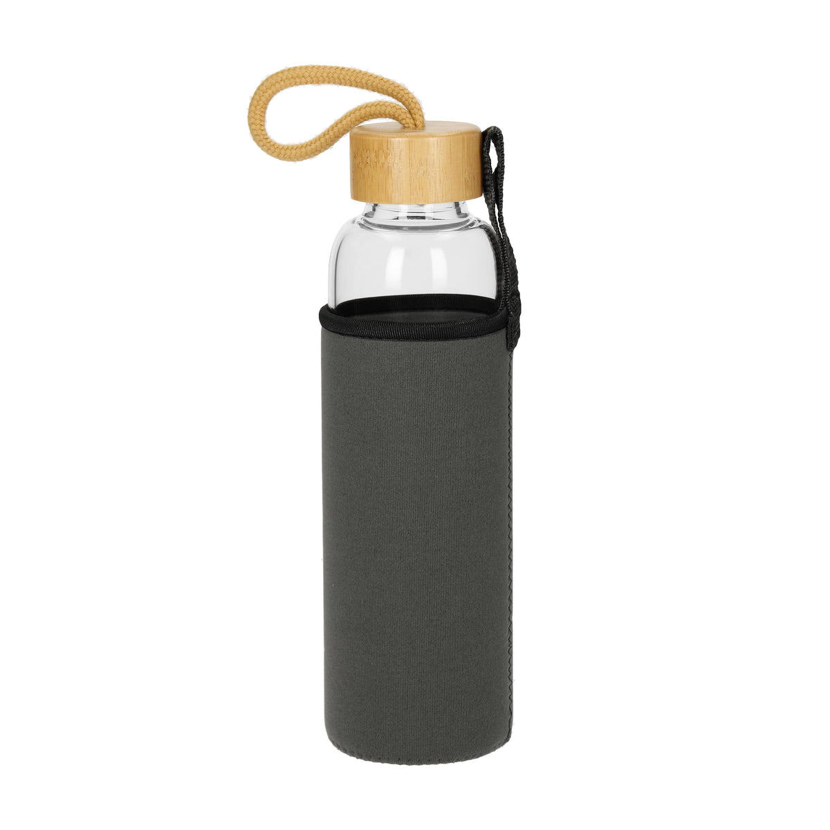 Glasflasche mit Hülle „Bamboo“ 0,55 l