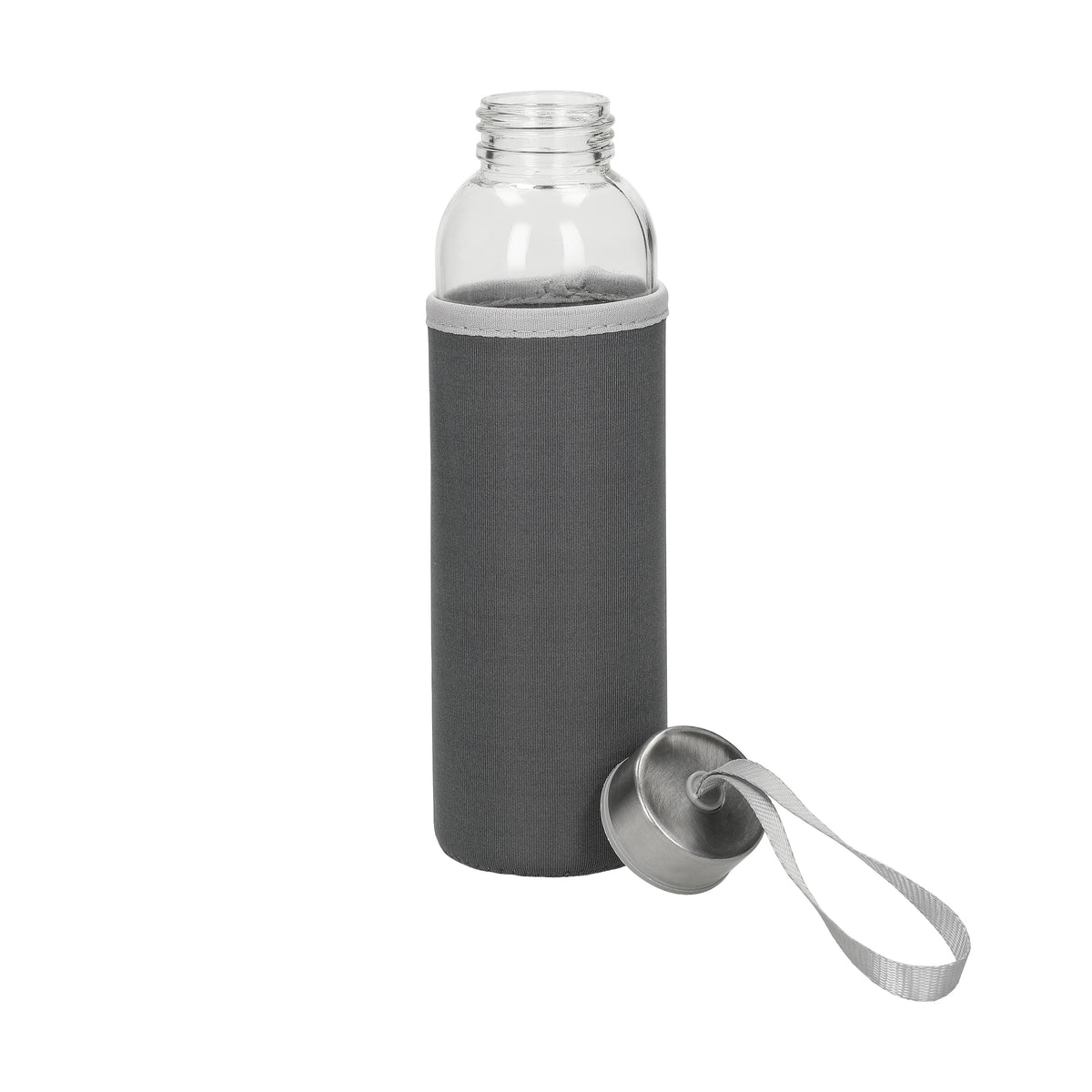 Glasflasche mit Hülle „Pure“, 0,5l