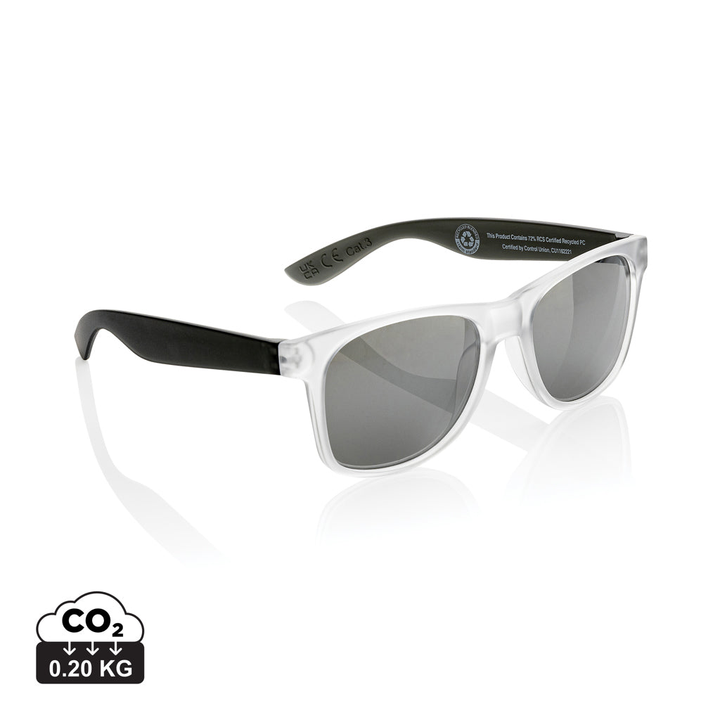 Gleam Sonnenbrille aus RCS rec. PC mit verspiegelten Gläsern – schwarz