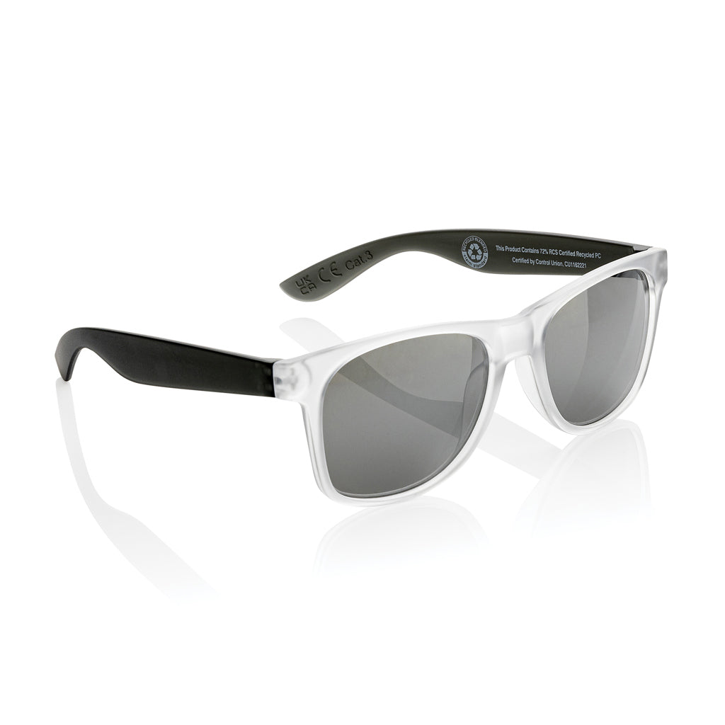 Gleam Sonnenbrille aus RCS rec. PC mit verspiegelten Gläsern – schwarz