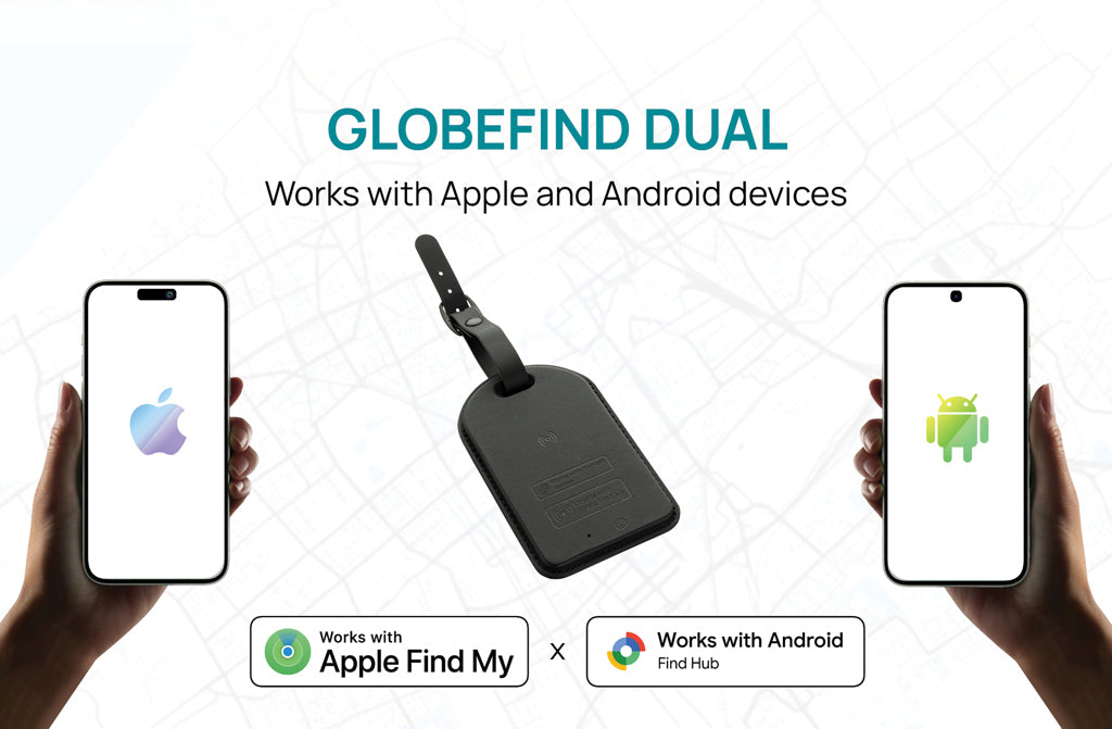Globefind Dual RCS Gepäckanhänger mit weltweiter Ortung